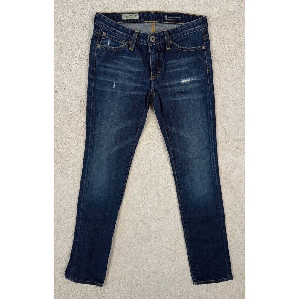 Womens AG Jeans 24R Distressed ADRIANO GOLDSCHMIED Premier Skinny Straight #1422